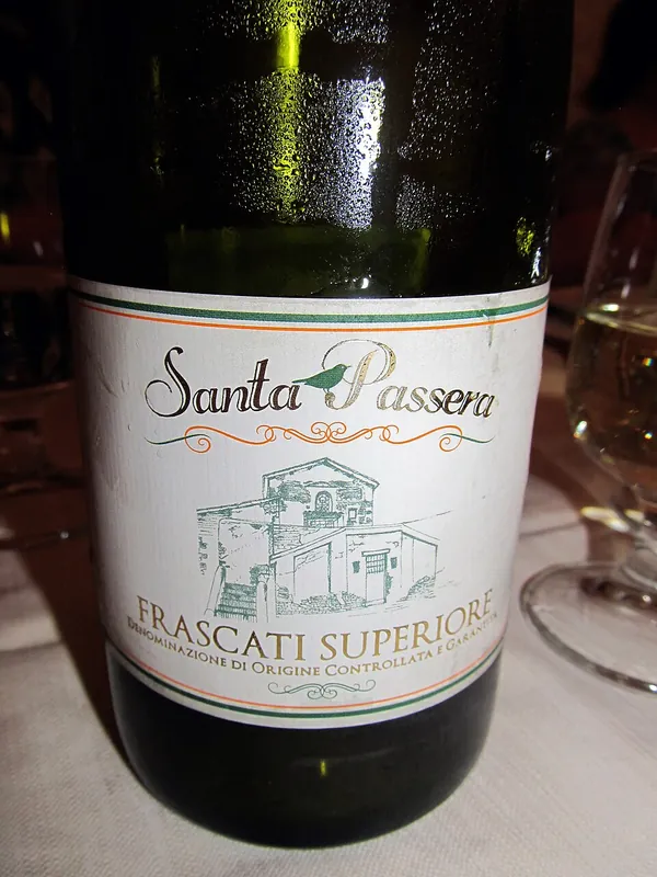 Frascati wine label