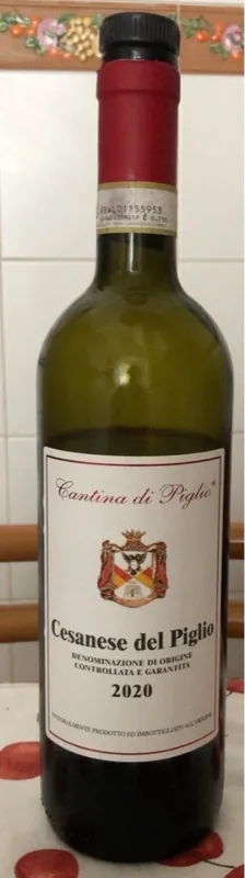 Étiquette du vin Cesanese del Piglio
