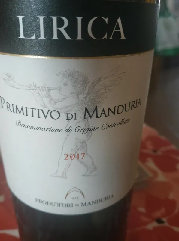 Primitivo di Manduria wine label