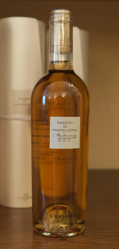 Etichetta del vino Passito di Pantelleria