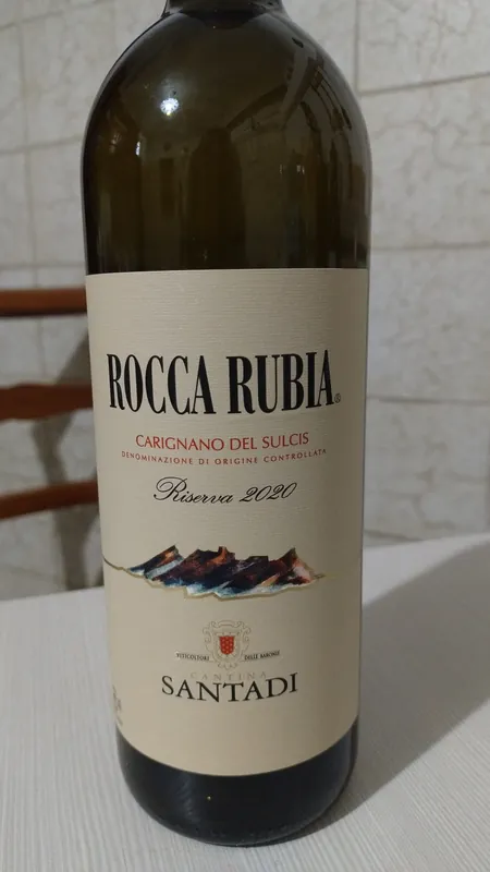 Étiquette du vin Carignano del Sulcis