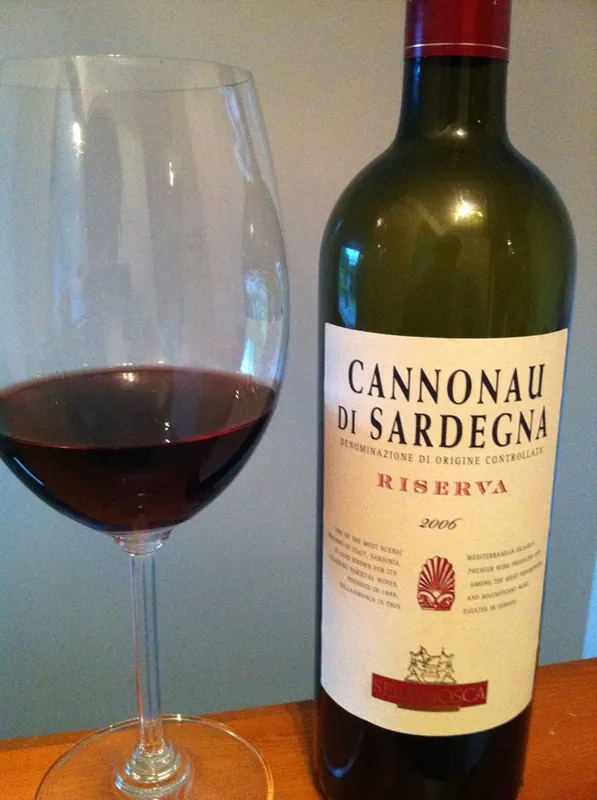 Étiquette du vin Cannonau di Sardegna
