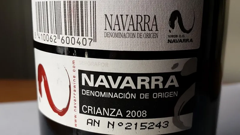 Navarra wine label