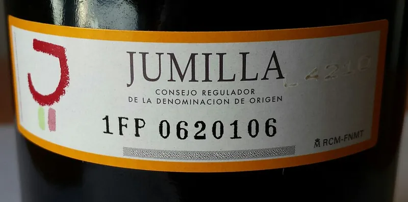 Étiquette du vin Jumilla