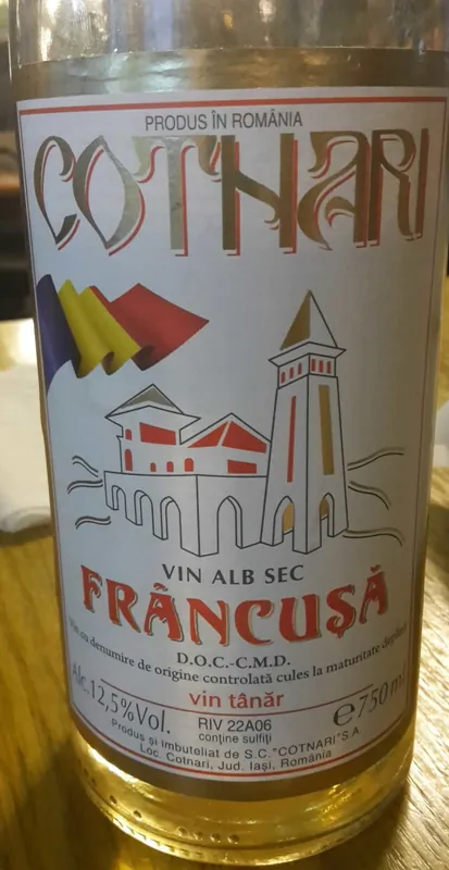 Cotnari wine label