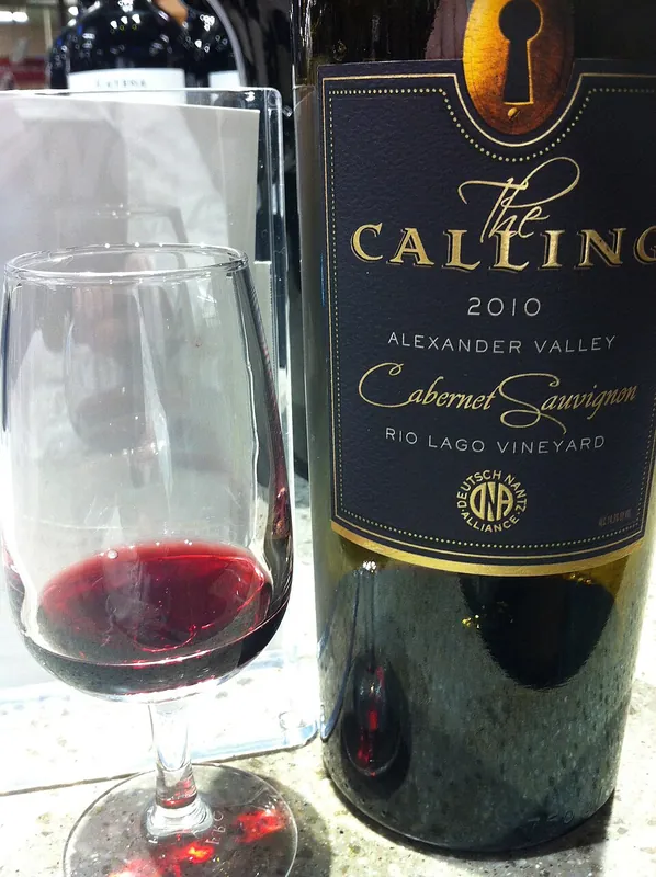 Alexander Valley wine label