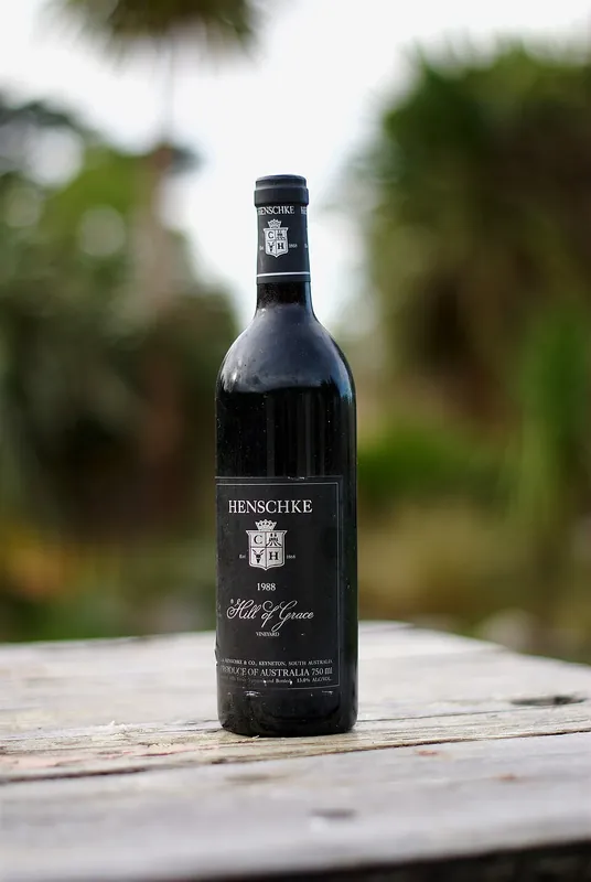 Hill of Grace wine label