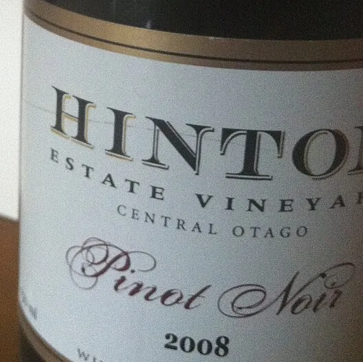 Étiquette du vin Central Otago