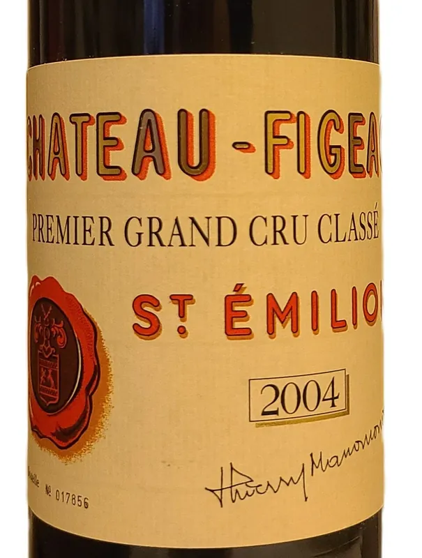 Rótulo do vinho Château Figeac
