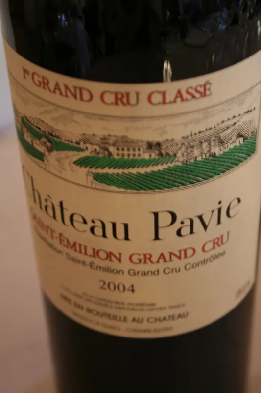 Château Pavie wine label