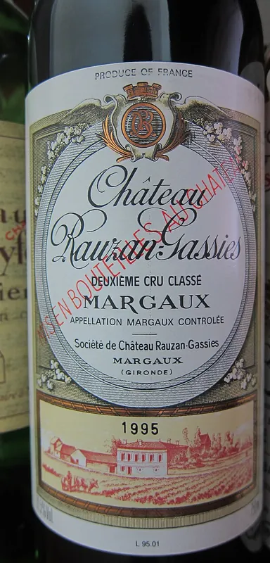 Étiquette du vin Château Rauzan-Gassies