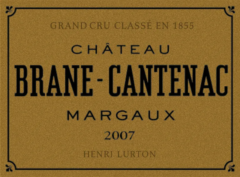 Etichetta del vino Château Brane-Cantenac