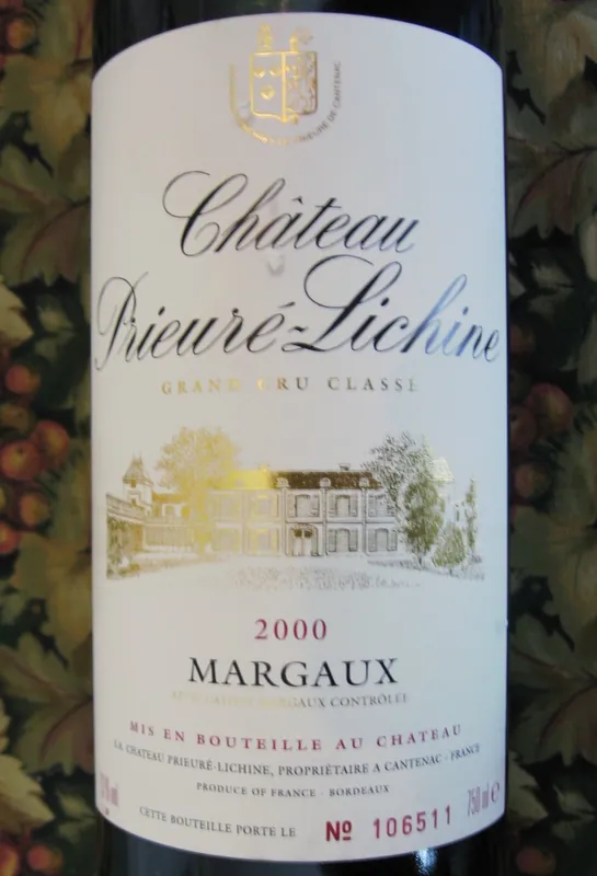 Château Prieuré-Lichine wine label