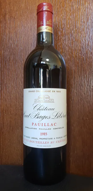Étiquette du vin Château Haut-Bages Libéral
