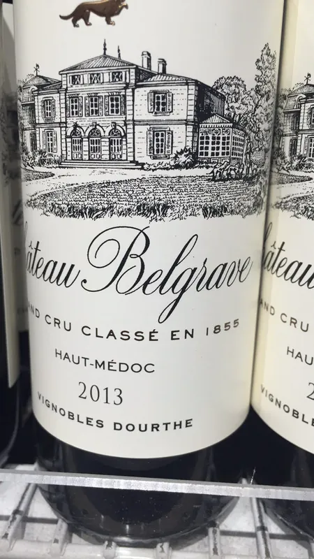 Etichetta del vino Château Belgrave
