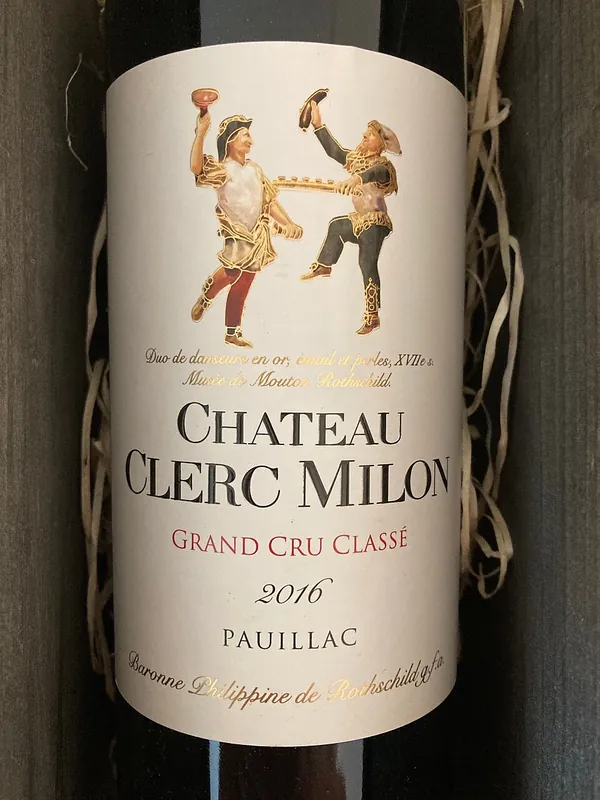 Château Clerc Milon wine label
