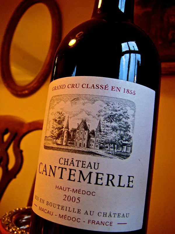 Château Cantemerle wine label