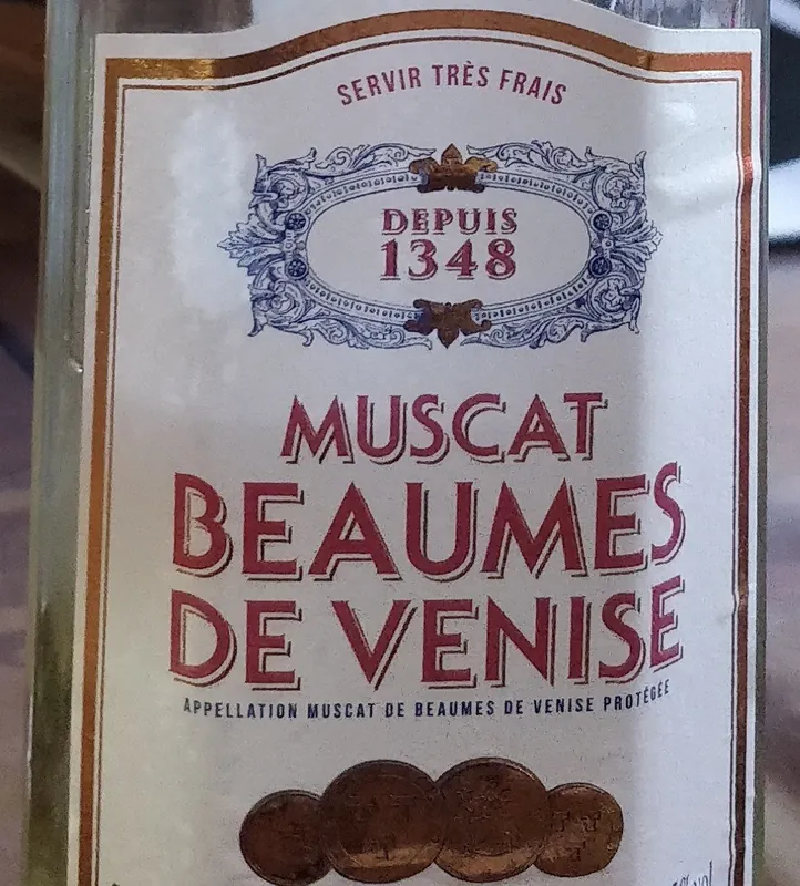 Etichetta del vino Muscat de Beaumes-de-Venise