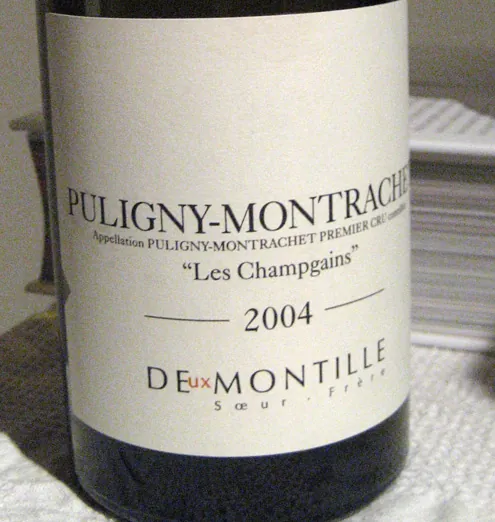 Rótulo do vinho Puligny-Montrachet