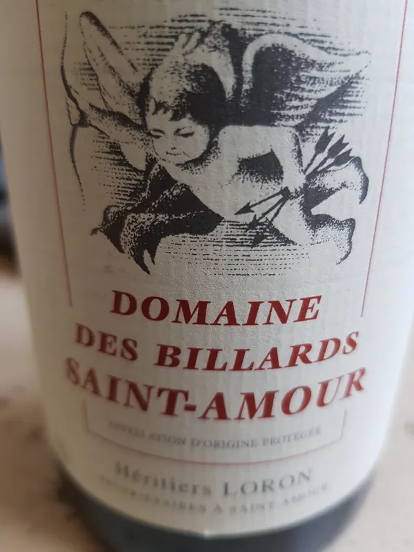 Etiqueta del vino Saint-Amour