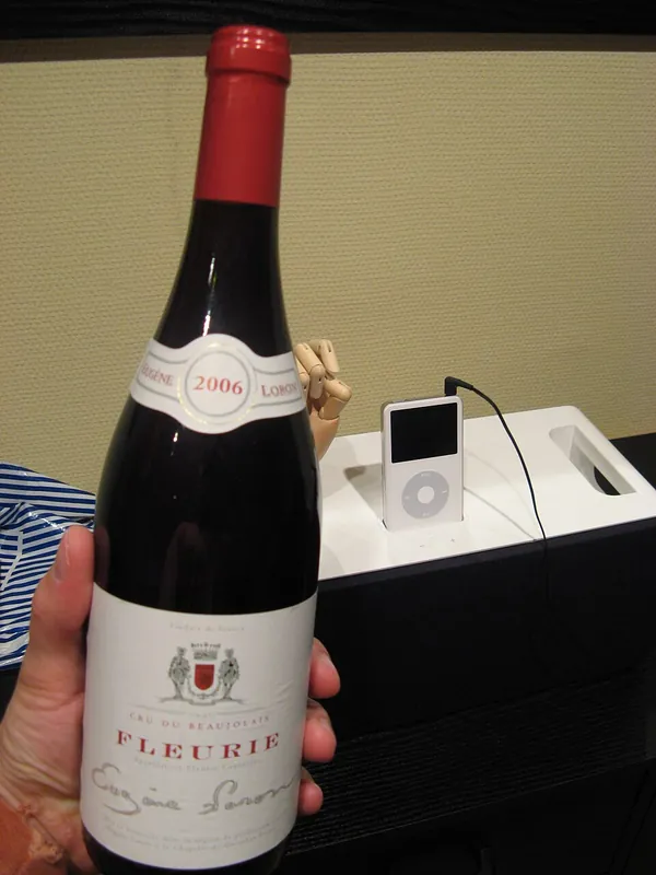Fleurie wine label