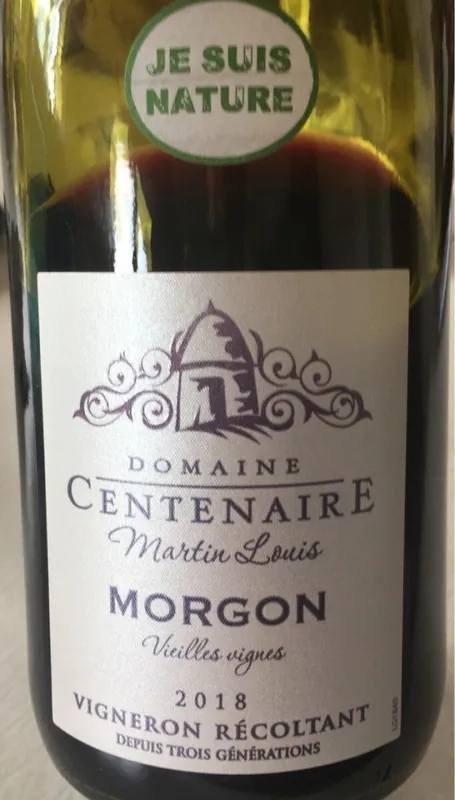 Morgon wine label