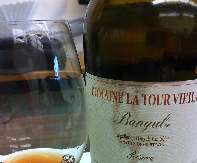 Rótulo do vinho Banyuls